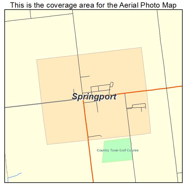 Springport, MI location map 