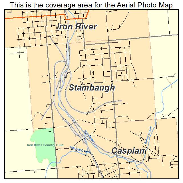 Stambaugh, MI location map 