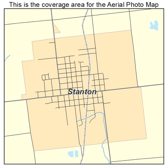 Stanton, MI location map 