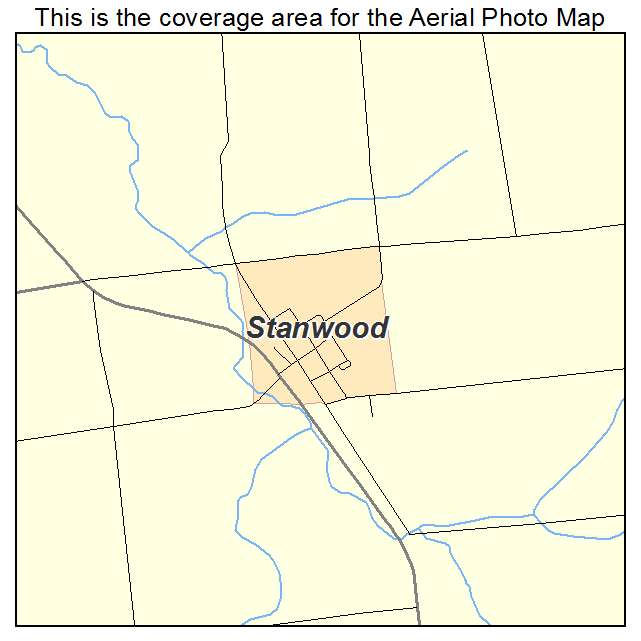 Stanwood, MI location map 