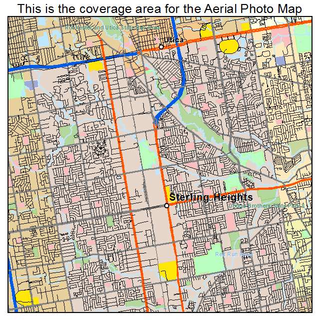 Sterling Heights, MI location map 