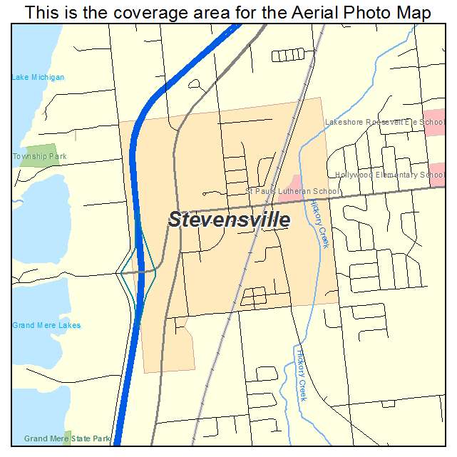 Stevensville, MI location map 
