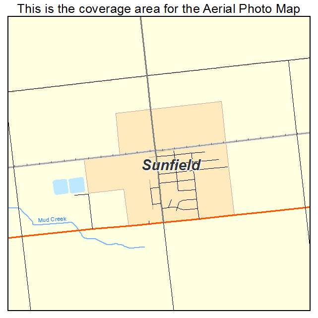 Sunfield, MI location map 