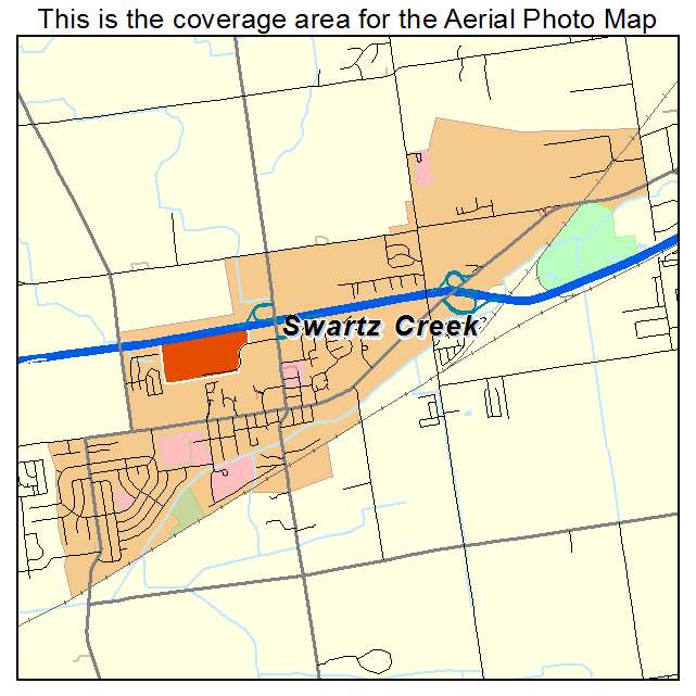 Swartz Creek, MI location map 