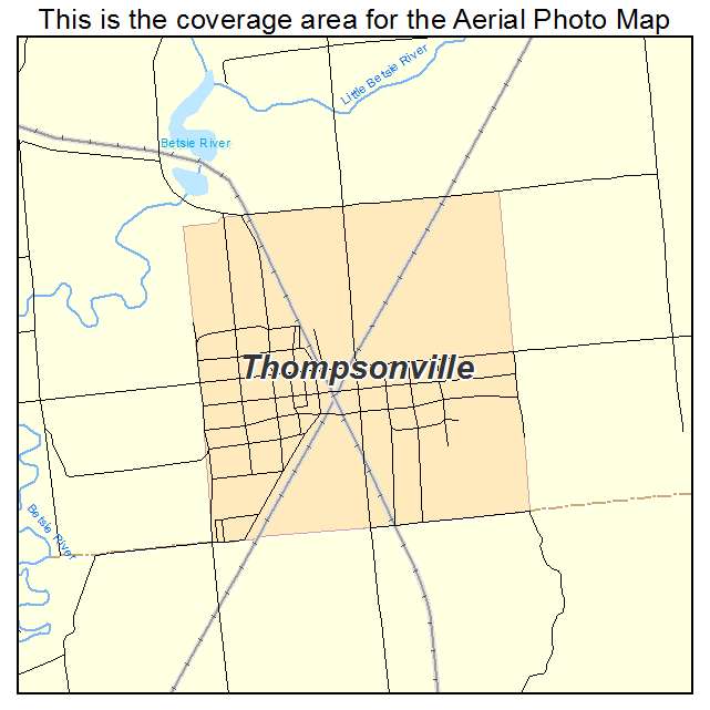 Thompsonville, MI location map 