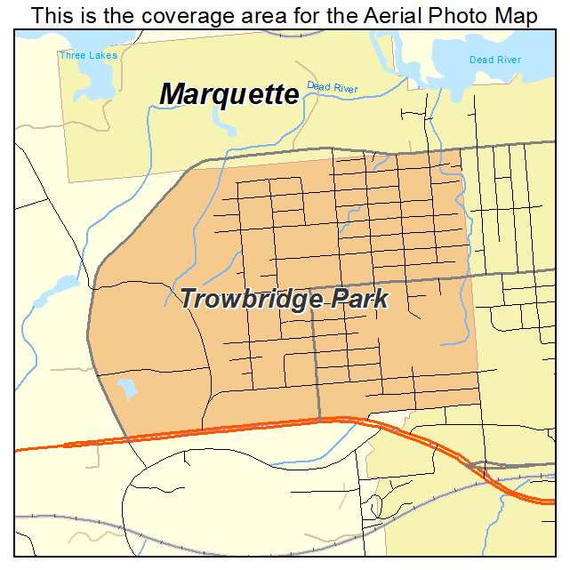 Trowbridge Park, MI location map 