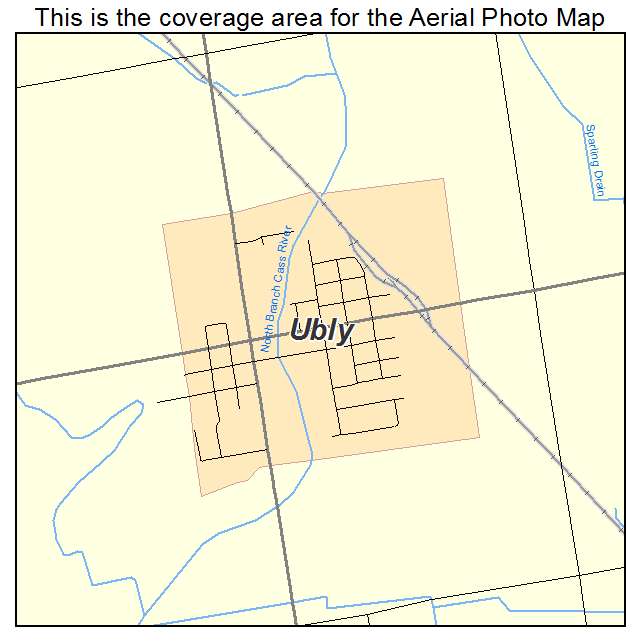 Ubly, MI location map 