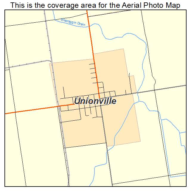 Unionville, MI location map 