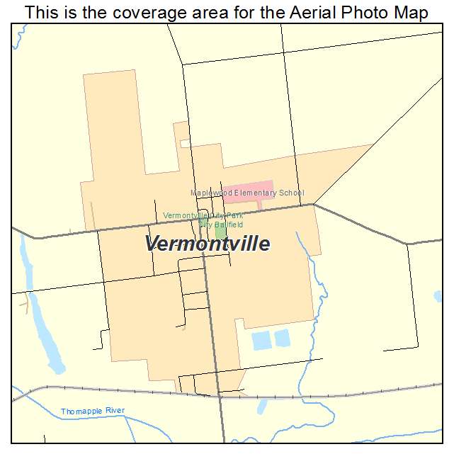 Vermontville, MI location map 