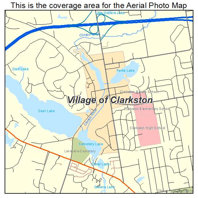 Village of Clarkston, MI location map 
