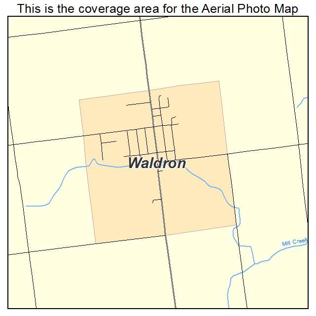 Waldron, MI location map 