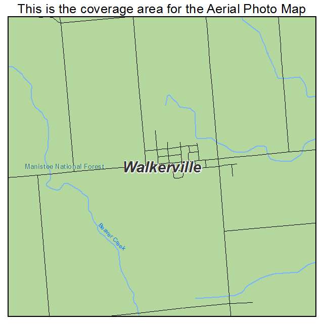 Walkerville, MI location map 