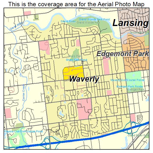 Waverly, MI location map 