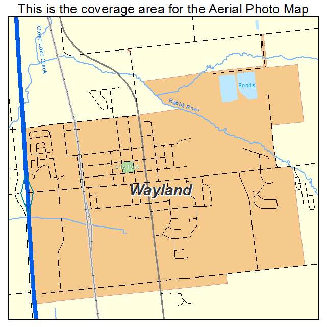 Wayland, MI location map 