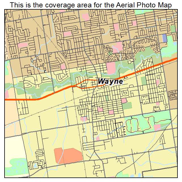 Wayne, MI location map 