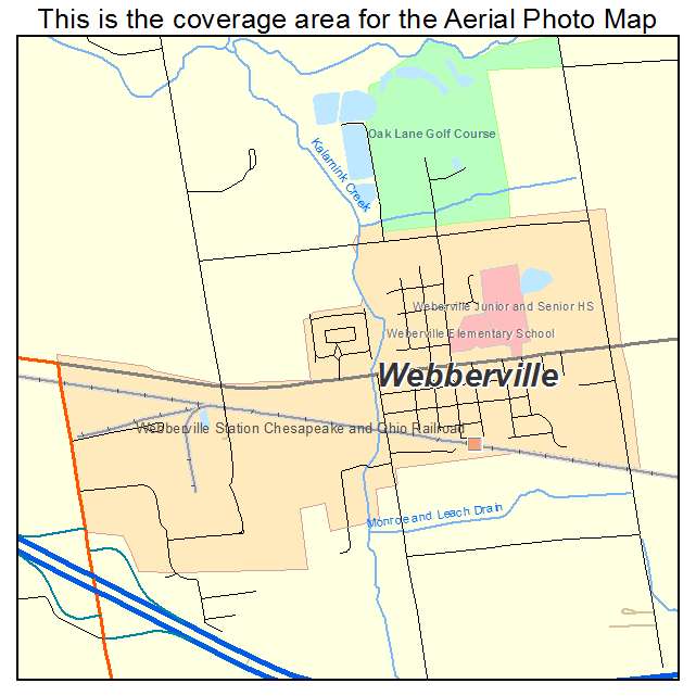 Webberville, MI location map 