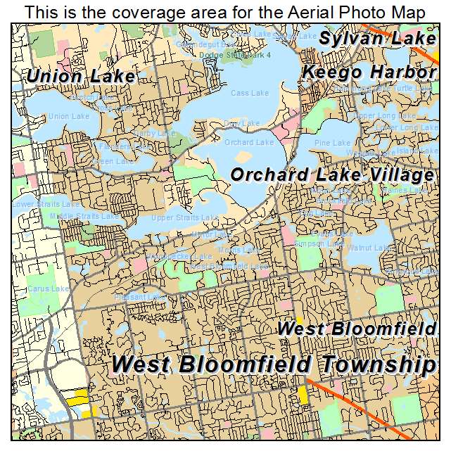 West Bloomfield Township, MI location map 
