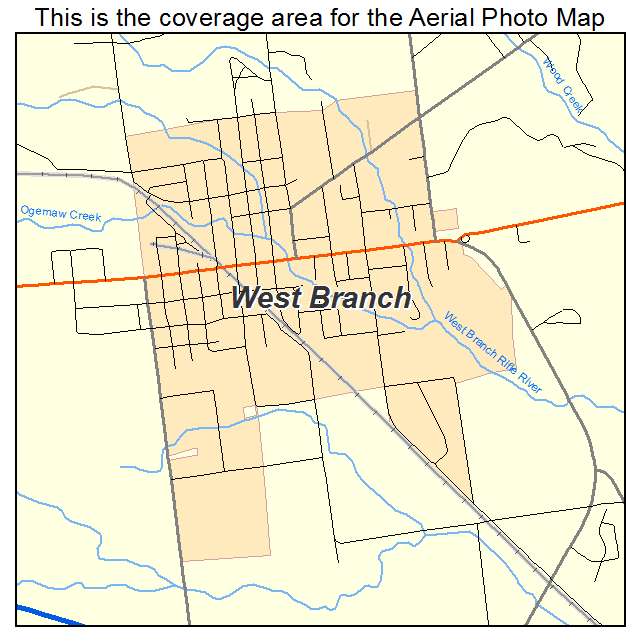 West Branch, MI location map 