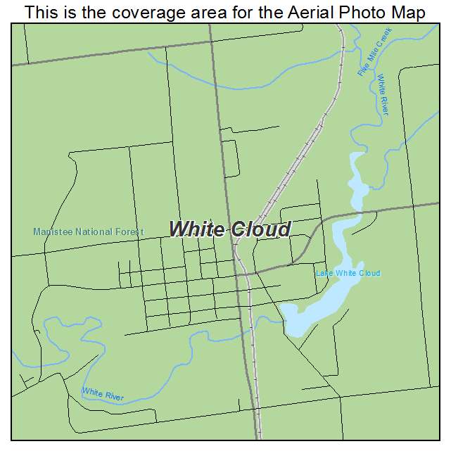 White Cloud, MI location map 