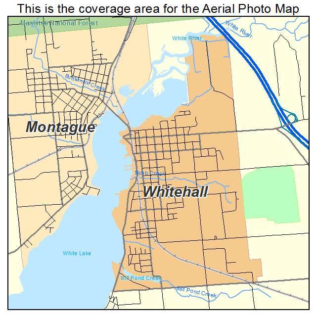 Whitehall, MI location map 