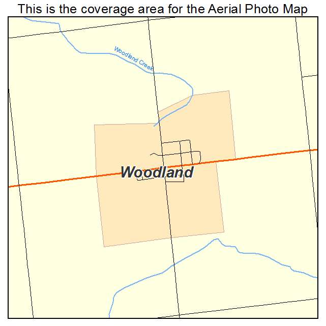 Woodland, MI location map 