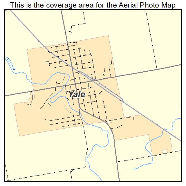 Yale, MI location map 