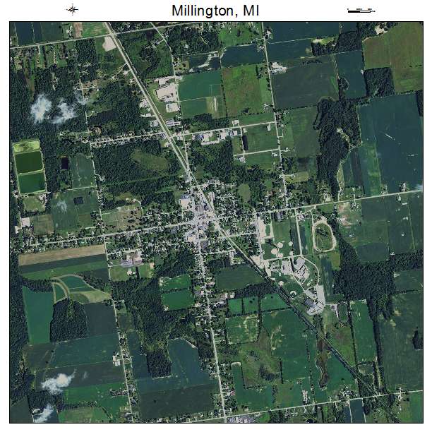 Millington, MI air photo map