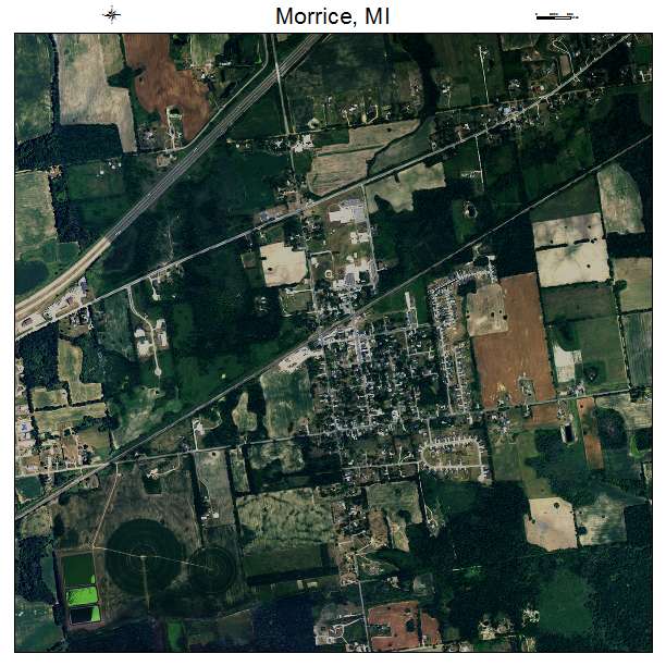 Morrice, MI air photo map