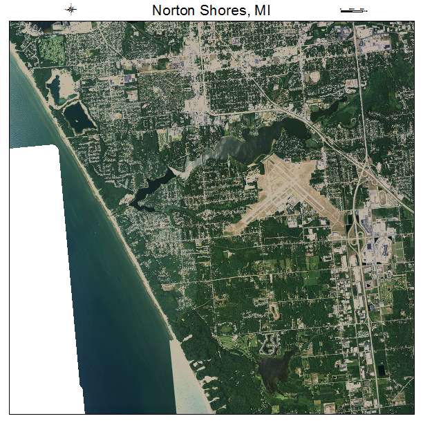 Norton Shores, MI air photo map