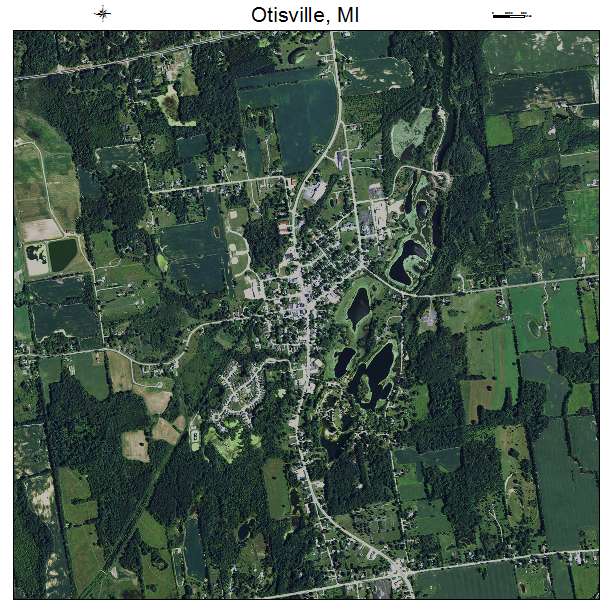Otisville, MI air photo map