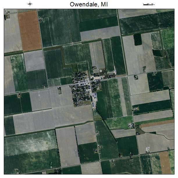 Owendale, MI air photo map