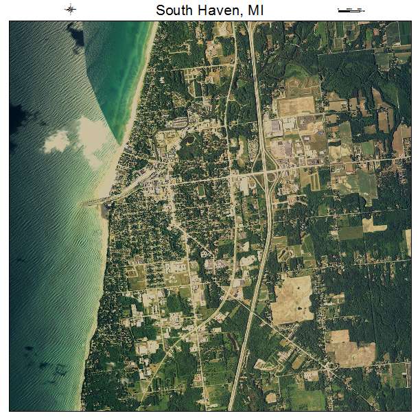 South Haven, MI air photo map