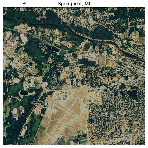 Springfield, MI air photo map