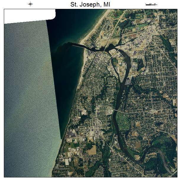 St Joseph, MI air photo map