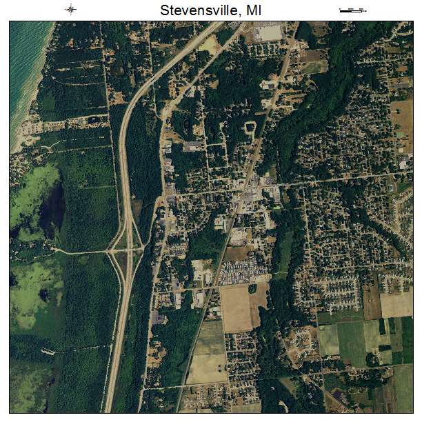 Stevensville, MI air photo map