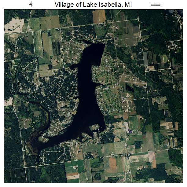Village of Lake Isabella, MI air photo map