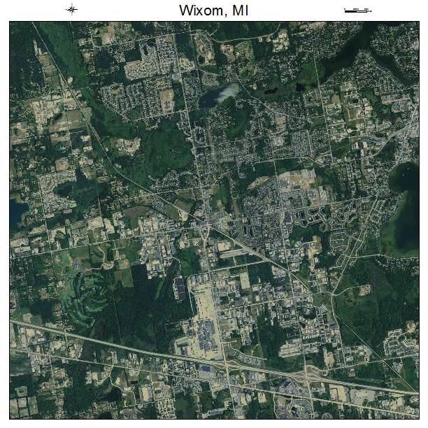 Wixom, MI air photo map