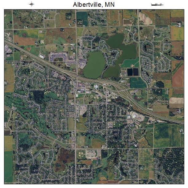 Albertville, MN air photo map