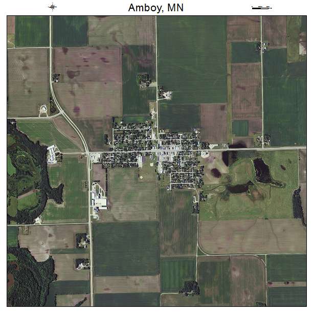 Amboy, MN air photo map