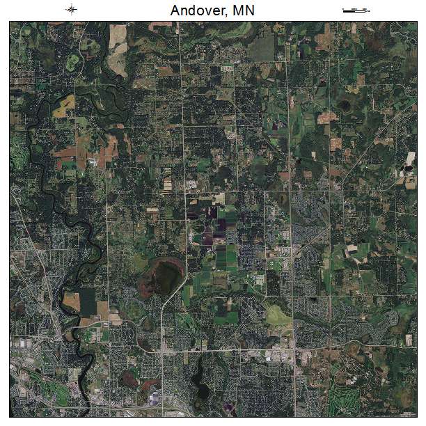 Andover, MN air photo map
