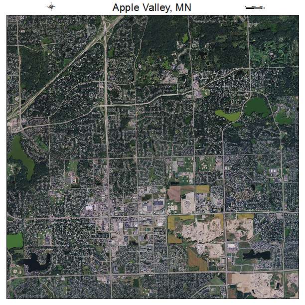 Apple Valley, MN air photo map