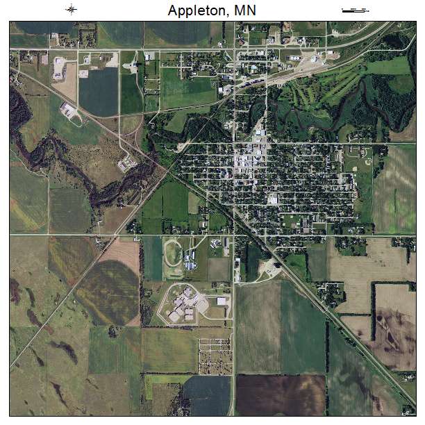 Appleton, MN air photo map