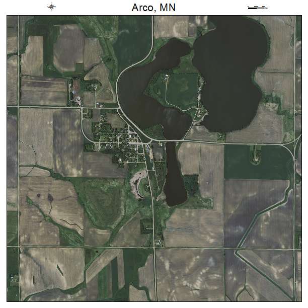 Arco, MN air photo map