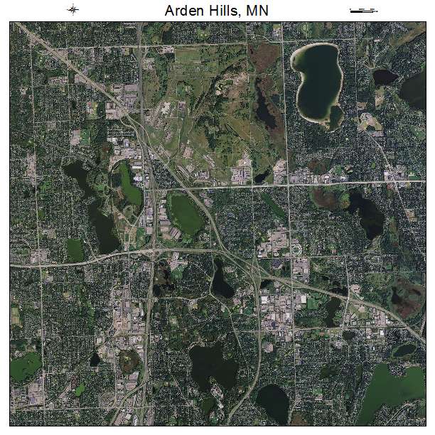 Arden Hills, MN air photo map