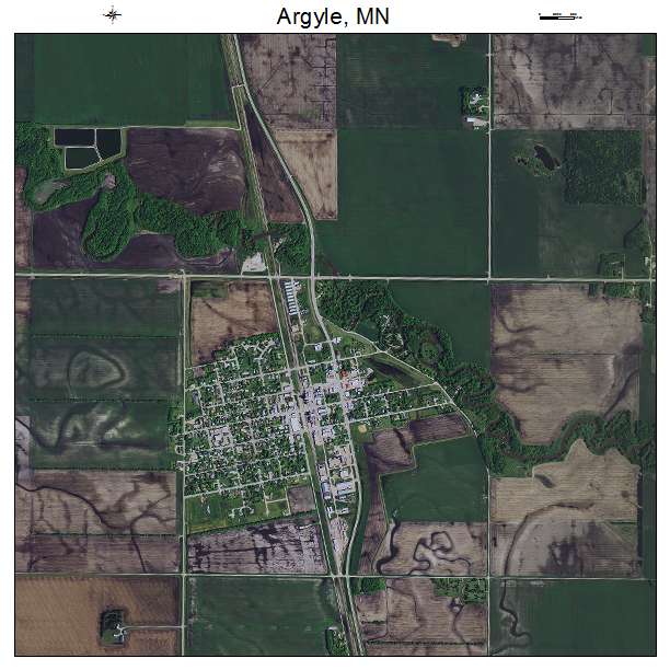 Argyle, MN air photo map