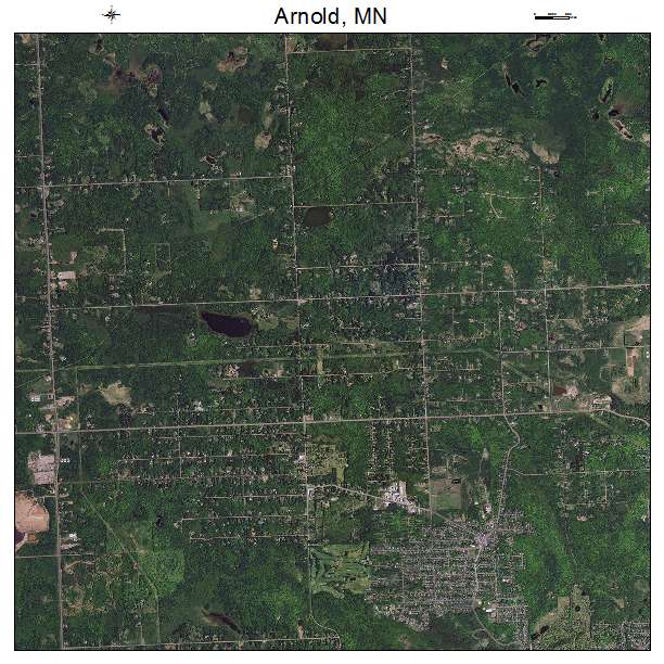 Arnold, MN air photo map