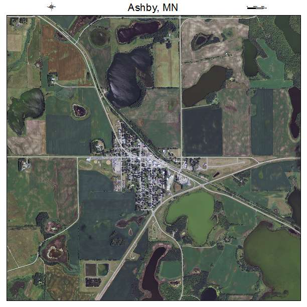 Ashby, MN air photo map