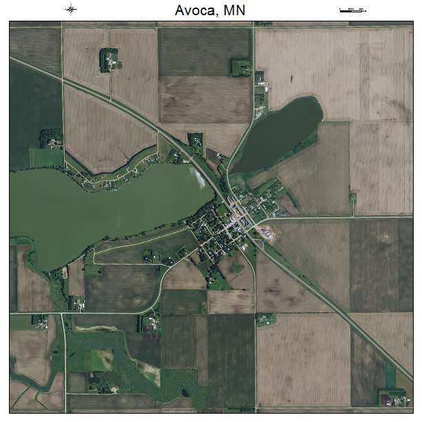 Avoca, MN air photo map