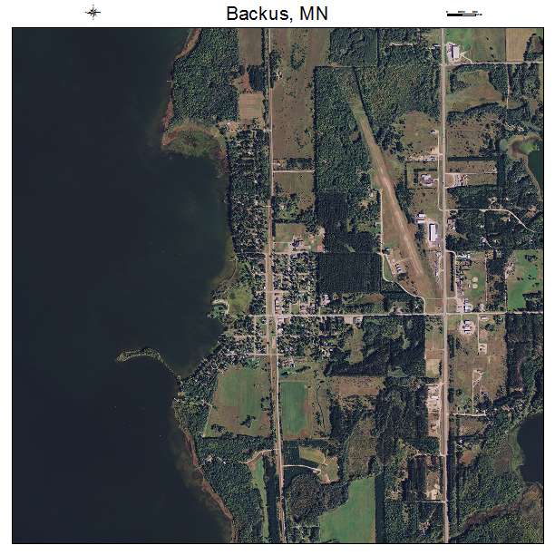 Backus, MN air photo map