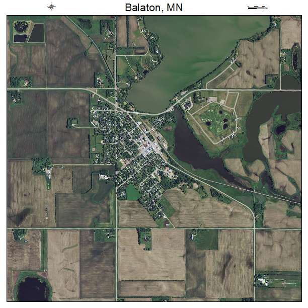 Balaton, MN air photo map